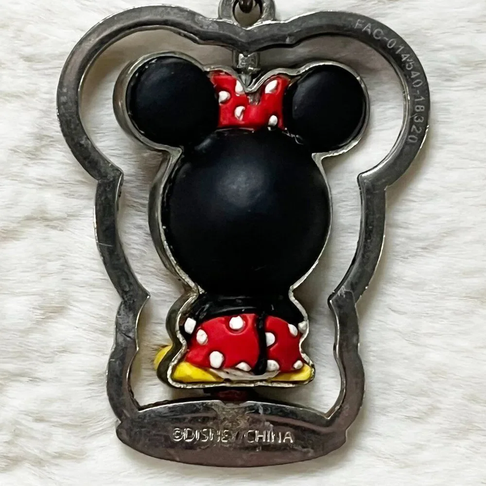 🔮 5/$25 Disney Minnie‎ Mouse Spinning Keychain